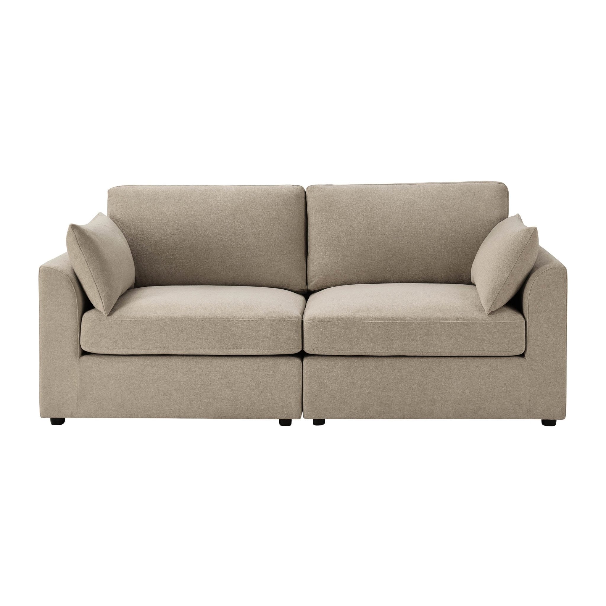 Dusklia - Miami 2 Seater Sofa - Chenille Oatmeal