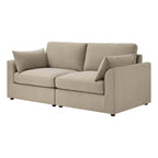 Dusklia - Miami 2 Seater Sofa - Chenille Oatmeal