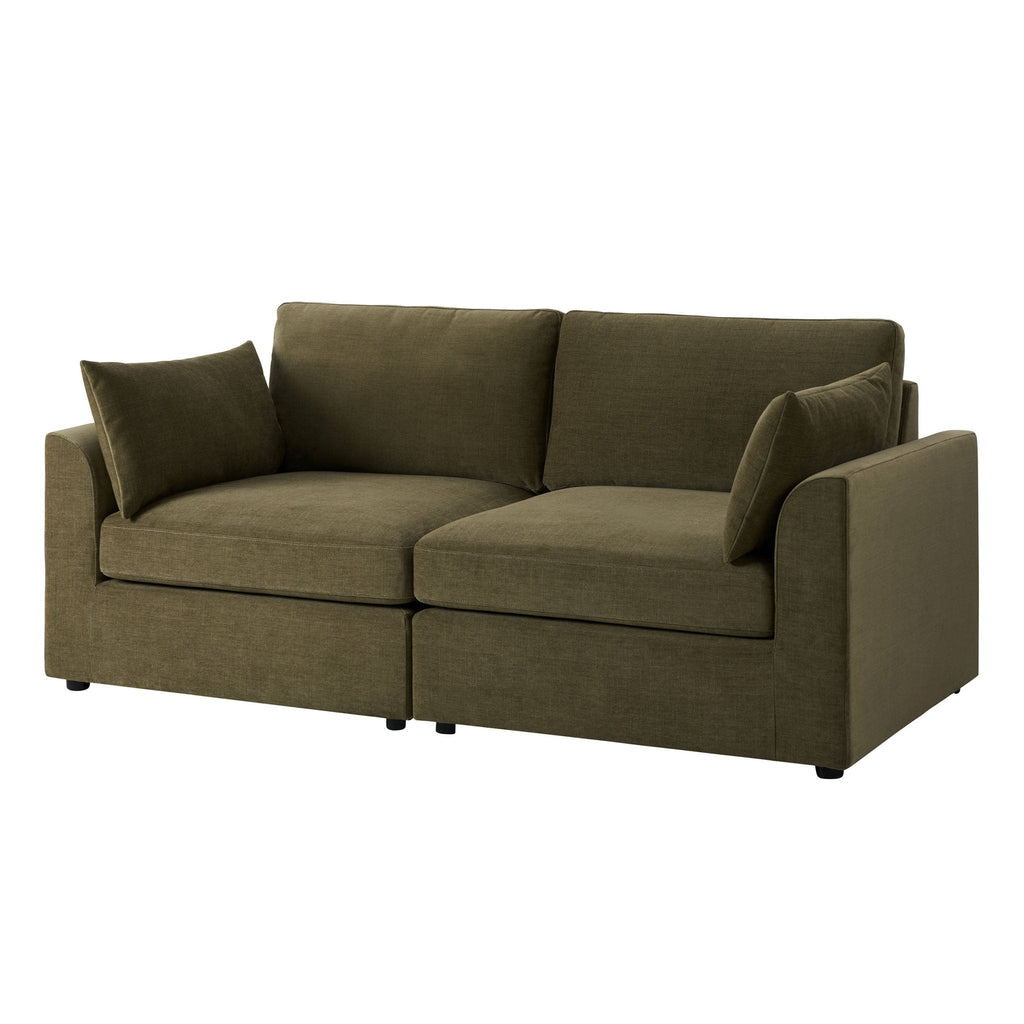 Dusklia - Miami 2 Seater Sofa - Chenille Olive