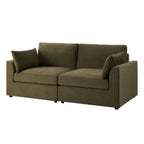 Dusklia - Miami 2 Seater Sofa - Chenille Olive
