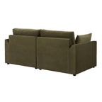 Dusklia - Miami 2 Seater Sofa - Chenille Olive