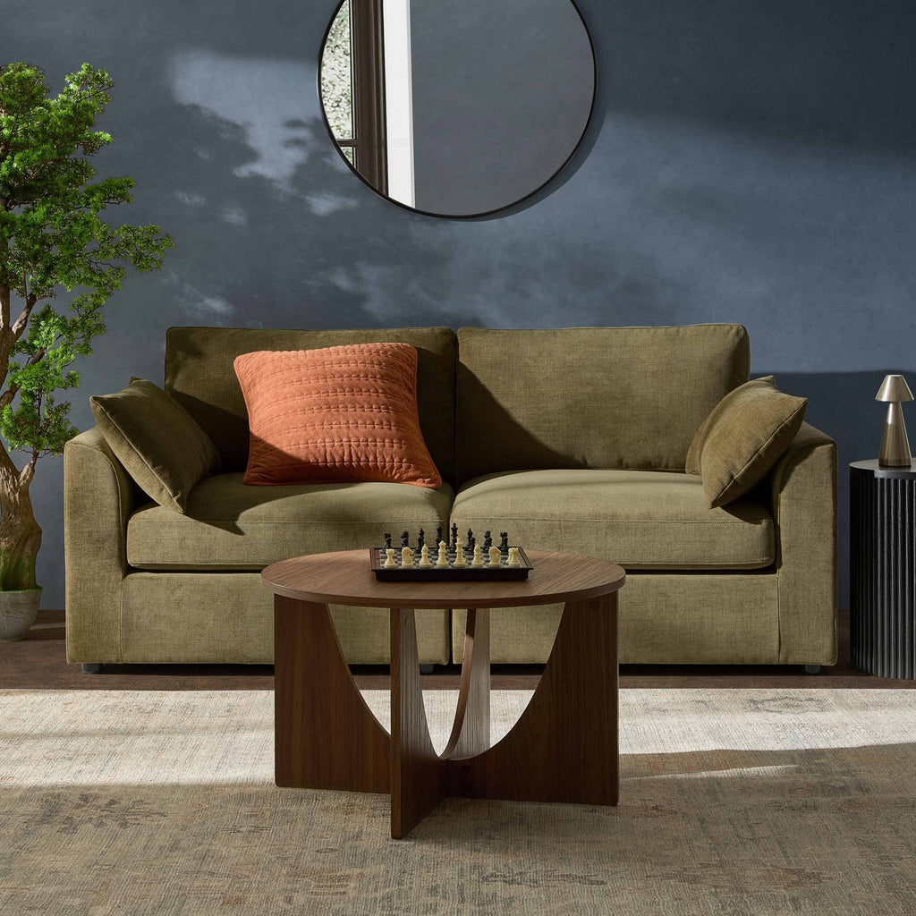 Dusklia - Miami 2 Seater Sofa - Chenille Olive