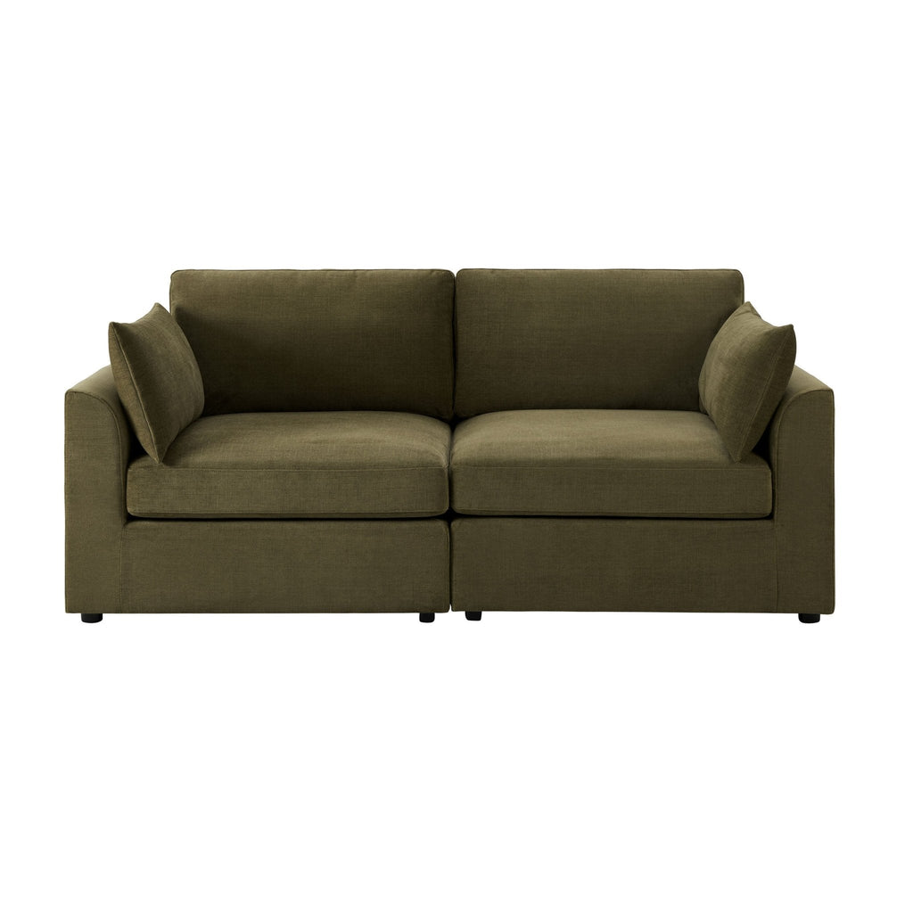 Dusklia - Miami 2 Seater Sofa - Chenille Olive