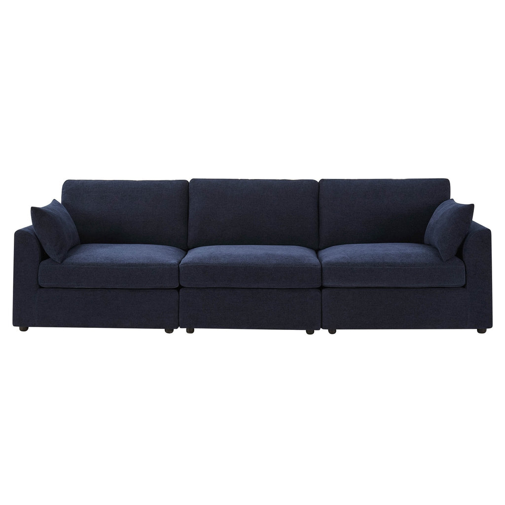 Dusklia - Miami 3 Seater Sofa - Chenille Navy