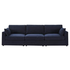 Dusklia - Miami 3 Seater Sofa - Chenille Navy