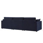 Dusklia - Miami 3 Seater Sofa - Chenille Navy