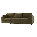 Dusklia - Miami 3 Seater Sofa - Chenille Olive