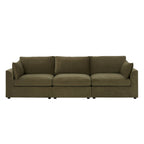 Dusklia - Miami 3 Seater Sofa - Chenille Olive