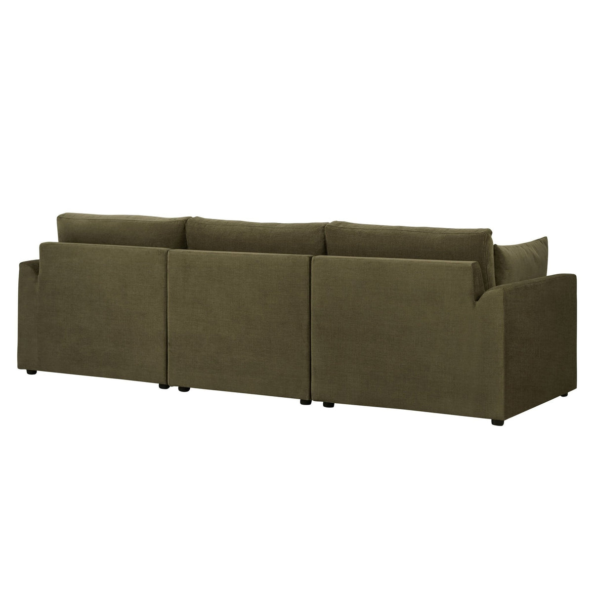 Dusklia - Miami 3 Seater Sofa - Chenille Olive