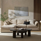 Dusklia - Miami Left Hand Chaise Sofa - Chenille Oatmeal