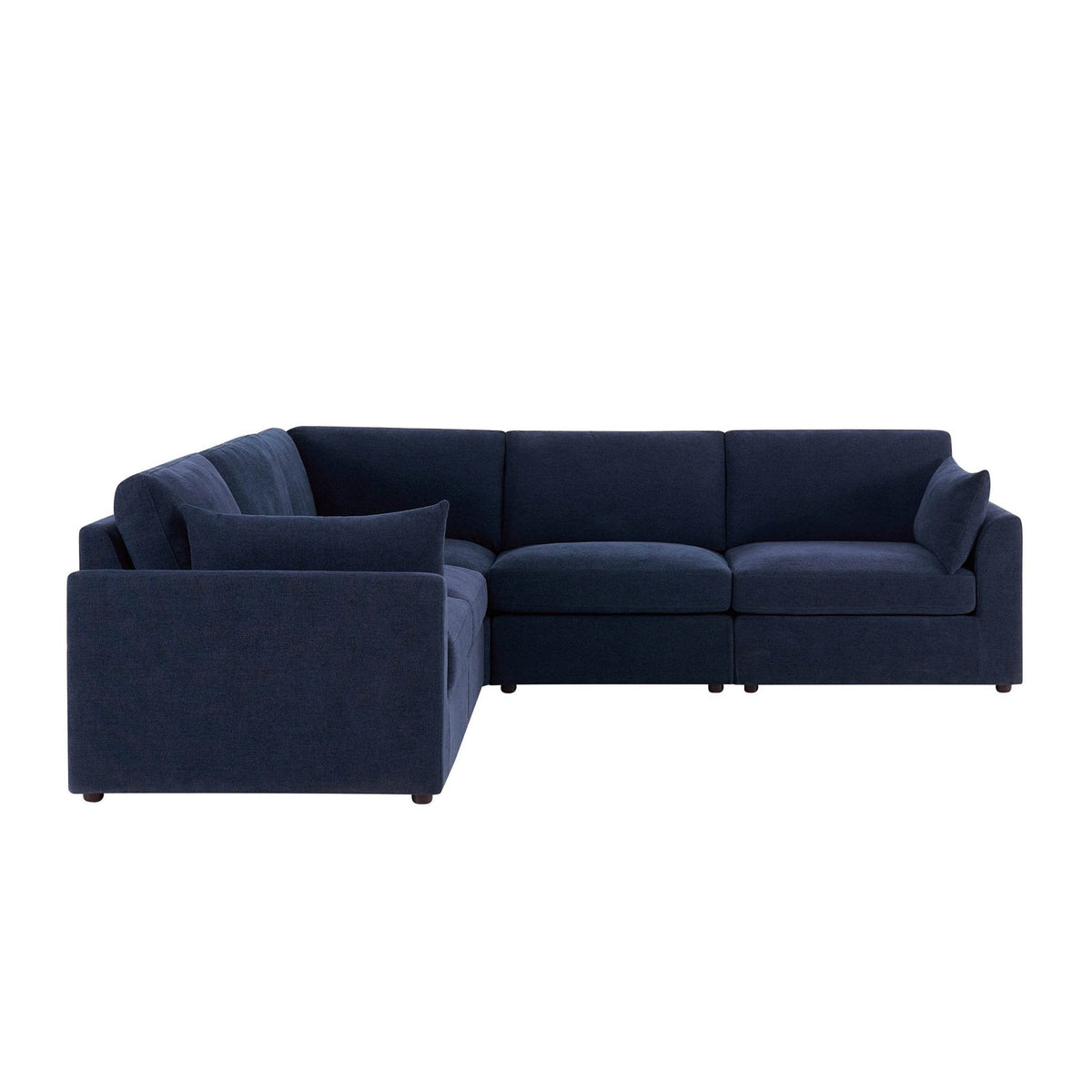 Dusklia - Miami Left Hand Corner Sofa - Chenille Navy
