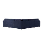 Dusklia - Miami Left Hand Corner Sofa - Chenille Navy