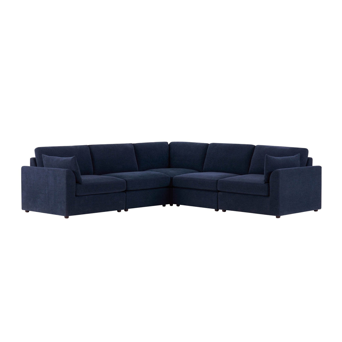 Dusklia - Miami Left Hand Corner Sofa - Chenille Navy