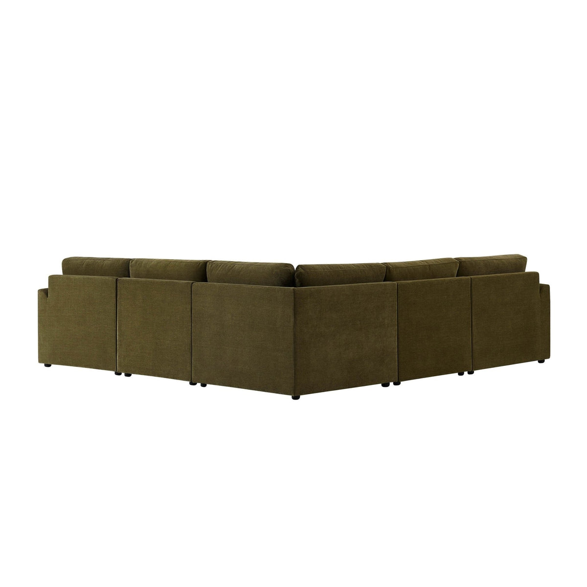 Dusklia - Miami Left Hand Corner Sofa - Chenille Olive