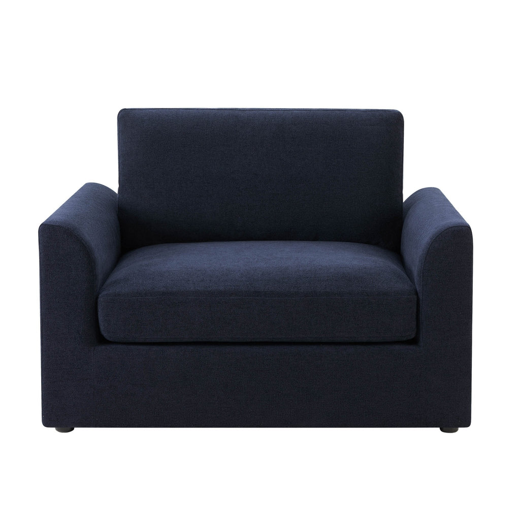 Dusklia - Miami Loveseat - Chenille Navy
