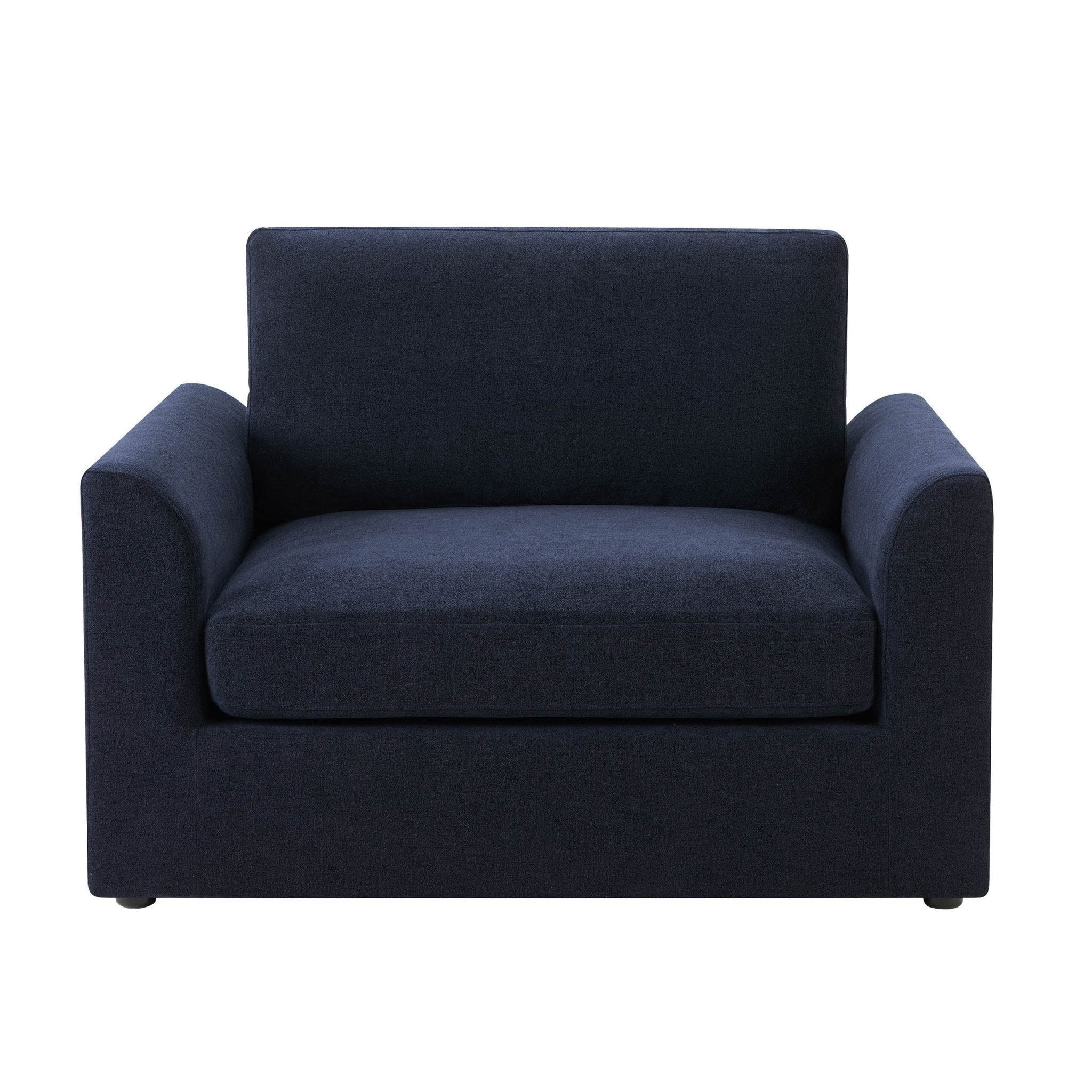 Dusklia - Miami Loveseat - Chenille Navy
