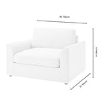 Dusklia - Miami Loveseat - Chenille Oatmeal