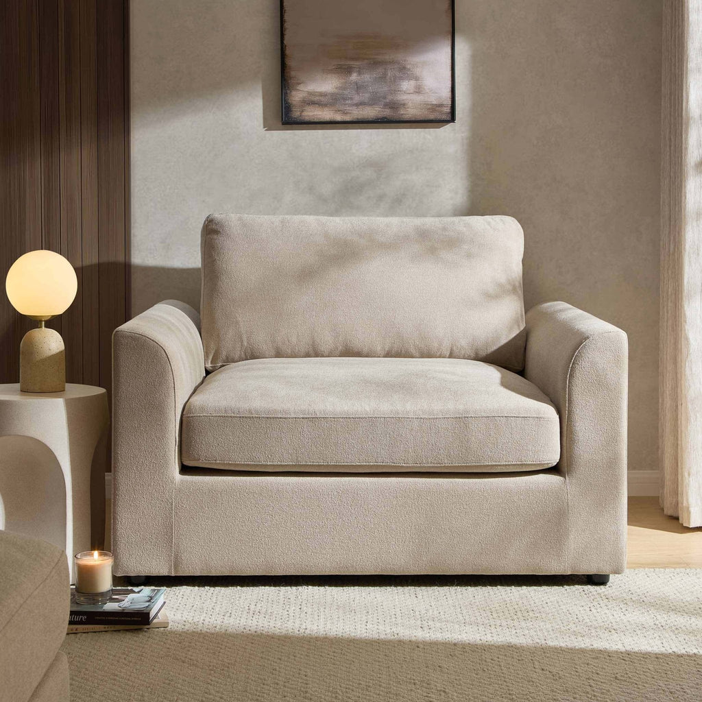Dusklia - Miami Loveseat - Chenille Oatmeal