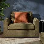 Dusklia - Miami Loveseat - Chenille Olive