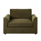 Dusklia - Miami Loveseat - Chenille Olive