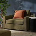 Dusklia - Miami Loveseat - Chenille Olive
