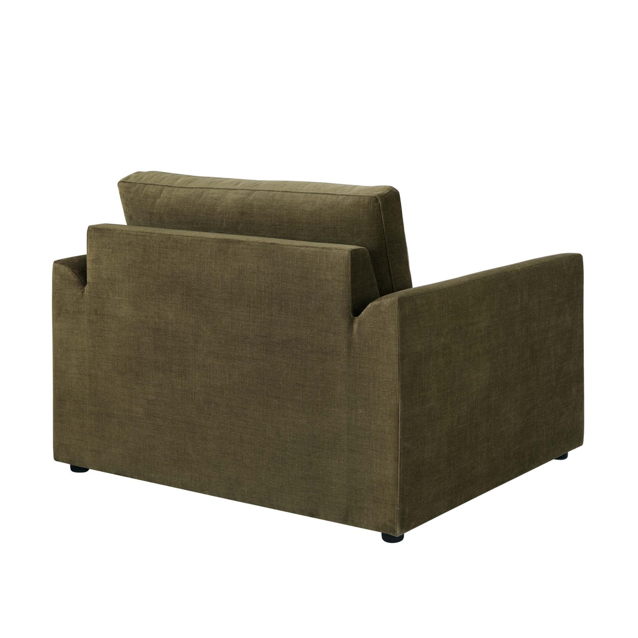 Dusklia - Miami Loveseat - Chenille Olive