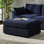 Dusklia - Miami Pouffe - Chenille Navy