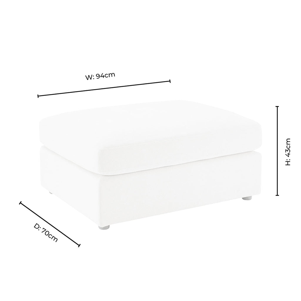 Dusklia - Miami Pouffe - Chenille Olive