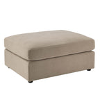 Dusklia - Miami Pouffe - Chenille Oatmeal