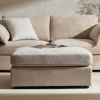 Dusklia - Miami Pouffe - Chenille Oatmeal