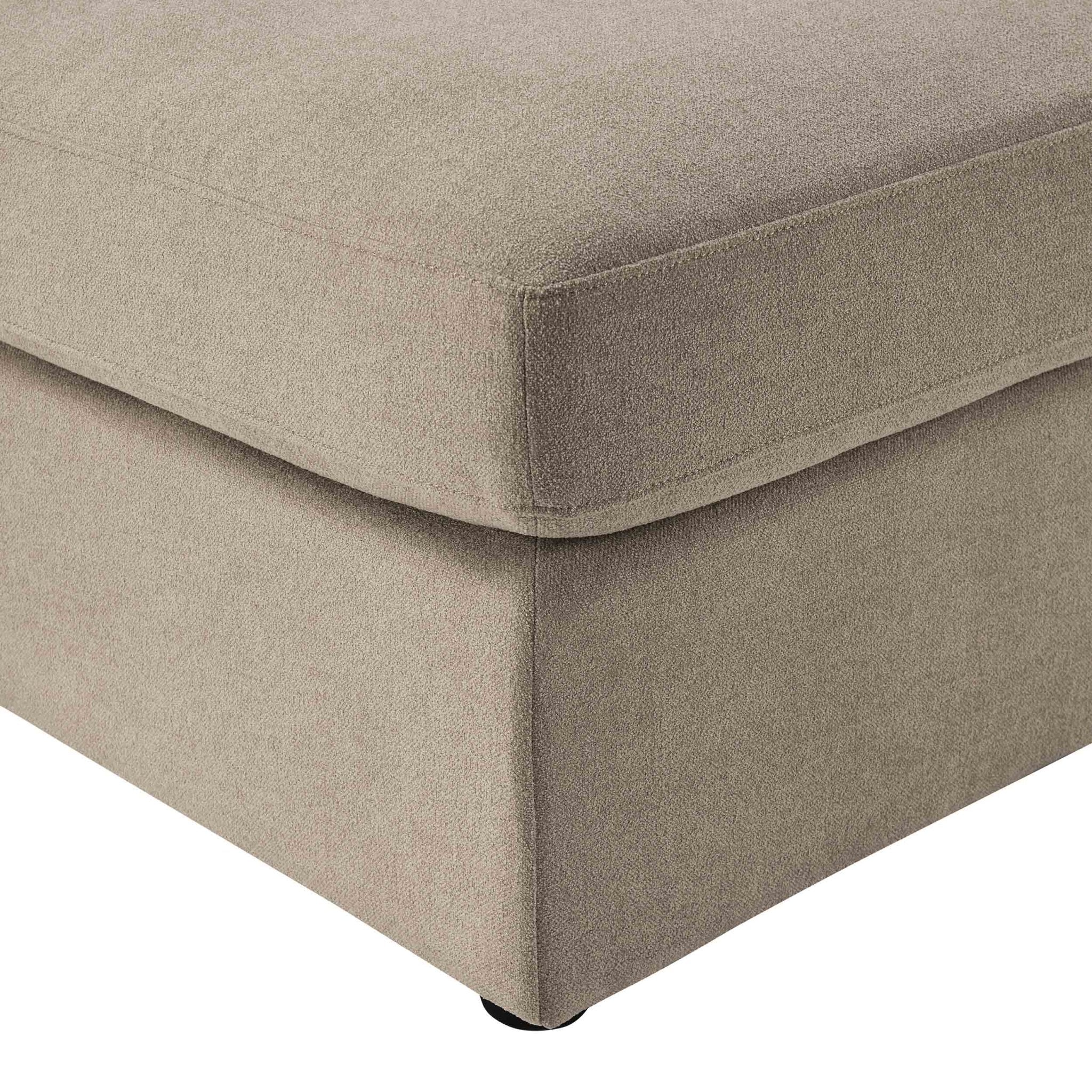 Dusklia - Miami Pouffe - Chenille Oatmeal