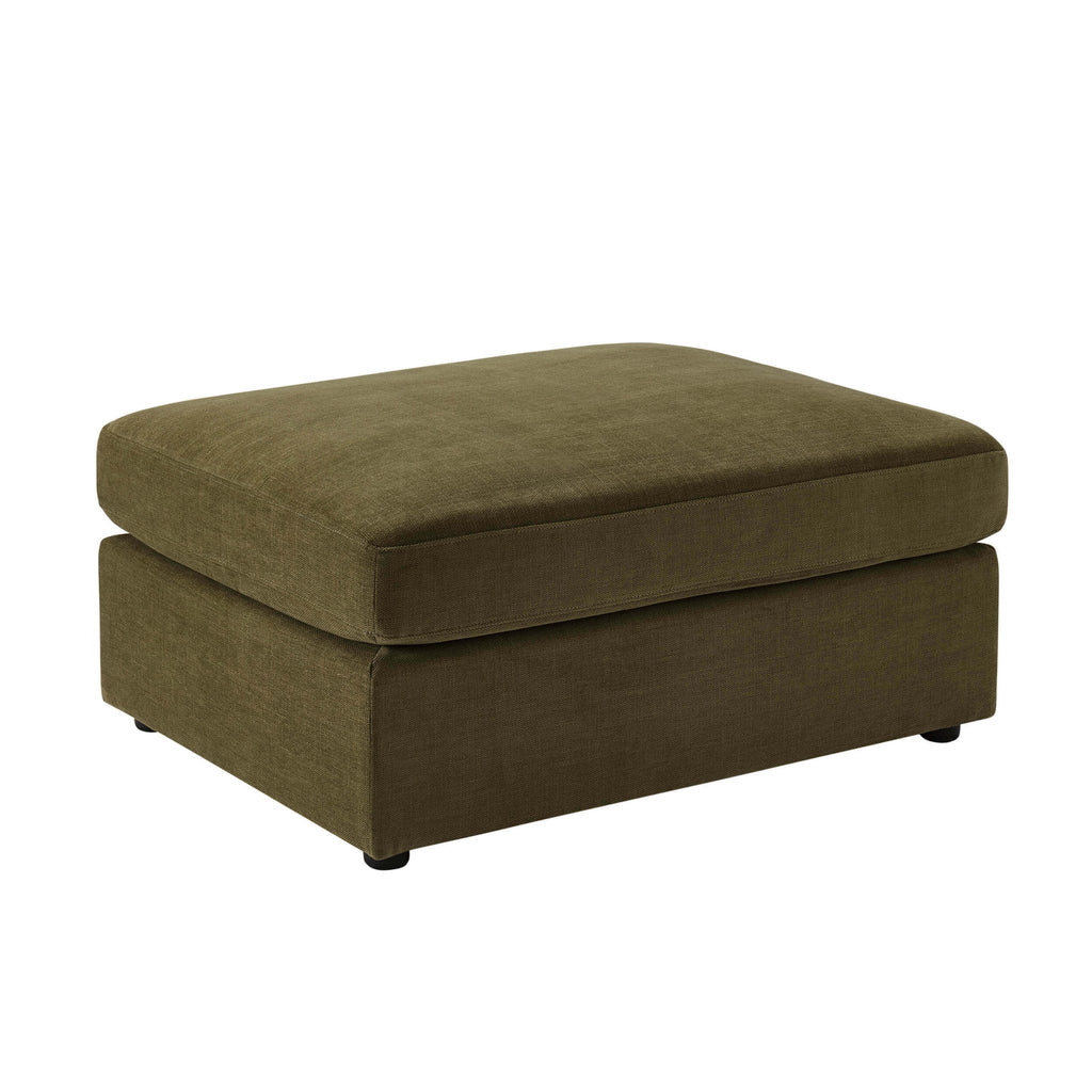 Dusklia - Miami Pouffe - Chenille Olive