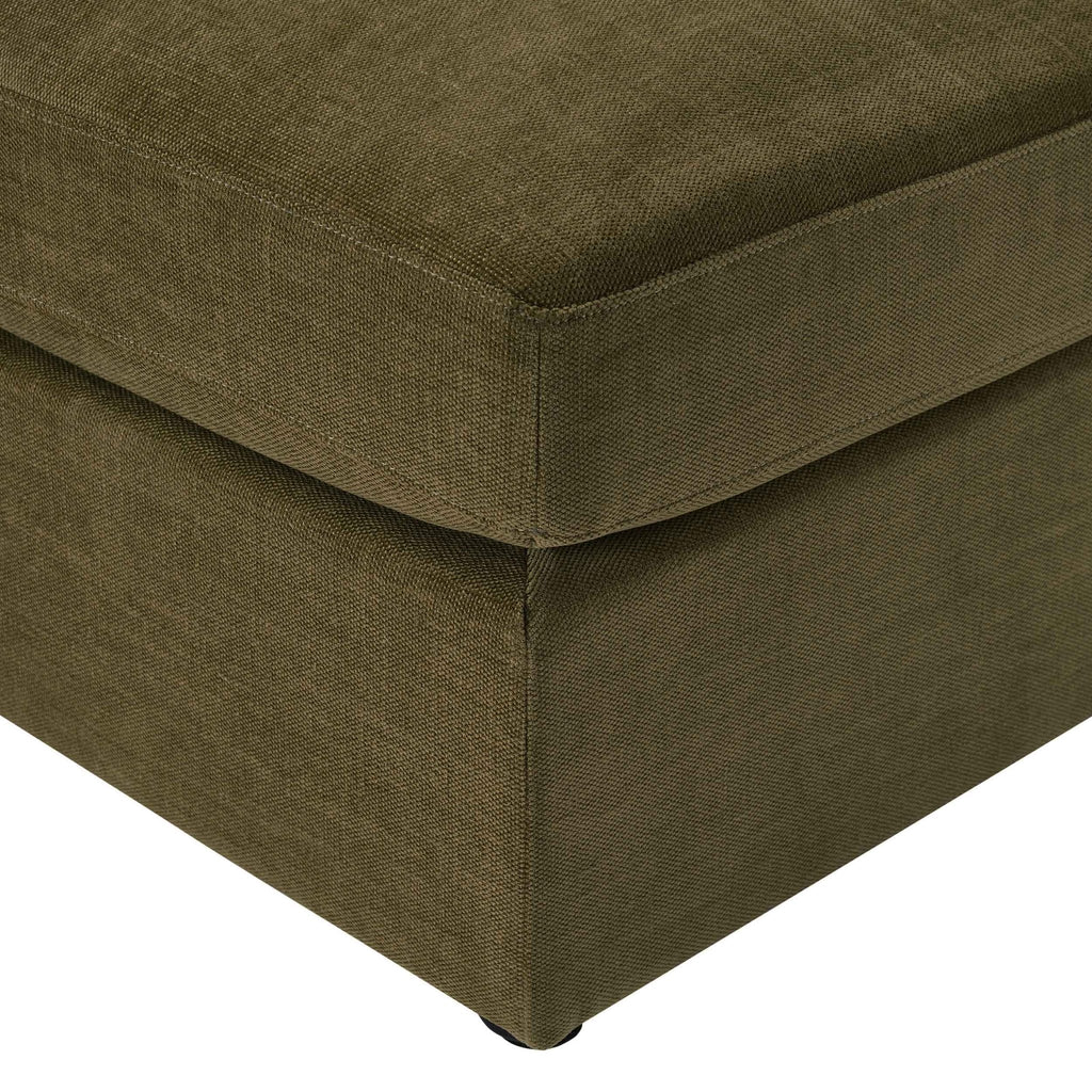 Dusklia - Miami Pouffe - Chenille Olive