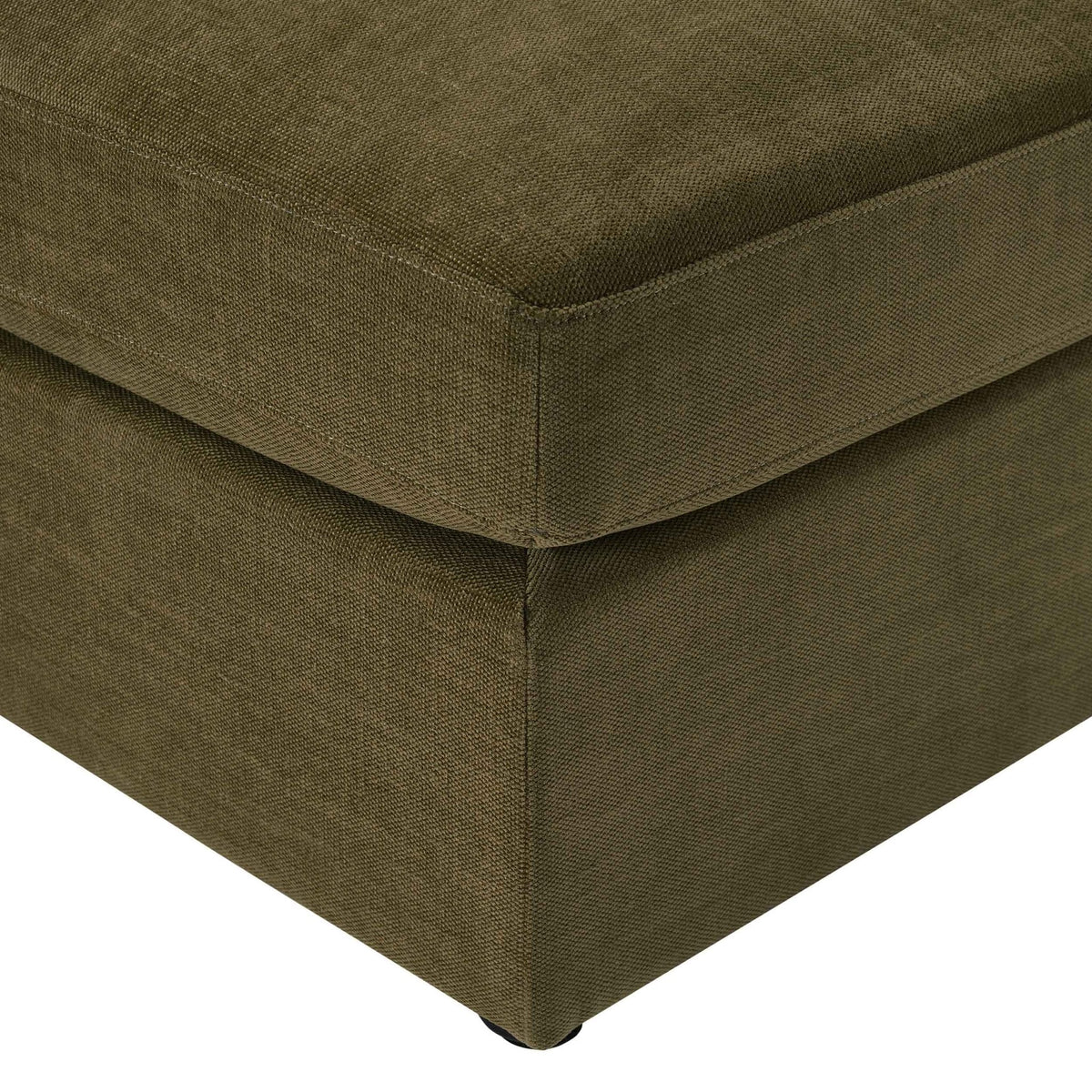 Dusklia - Miami Pouffe - Chenille Olive