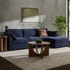 Dusklia - Miami Right Hand Chaise Sofa - Chenille Navy