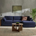 Dusklia - Miami Right Hand Chaise Sofa - Chenille Navy