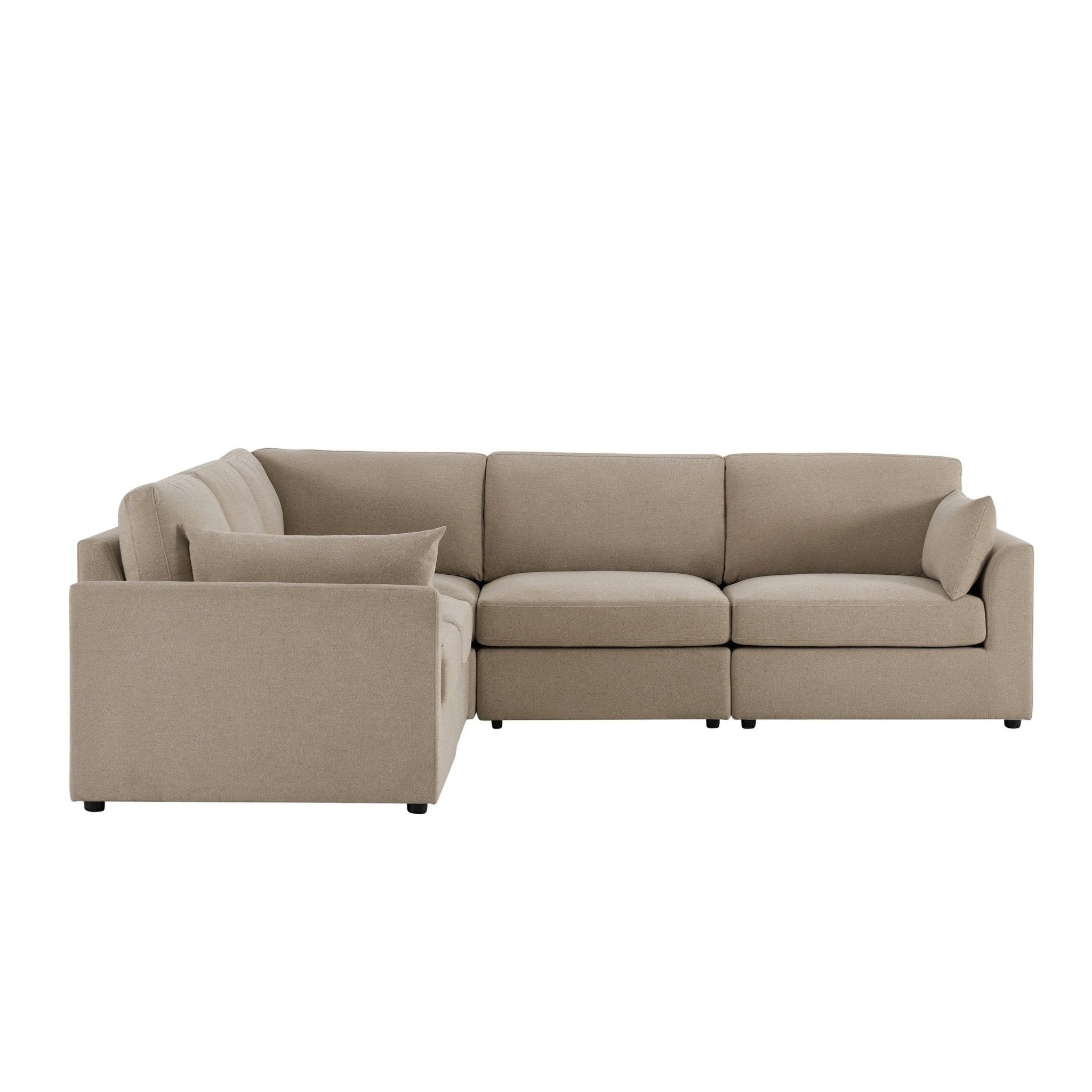 Dusklia - Miami Right Hand Corner Sofa - Chenille Oatmeal