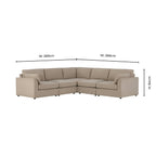 Dusklia - Miami Right Hand Corner Sofa - Chenille Oatmeal