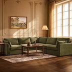 Dusklia - Miami Right Hand Corner Sofa - Chenille Olive
