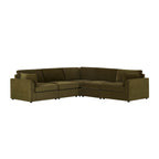 Dusklia - Miami Right Hand Corner Sofa - Chenille Olive