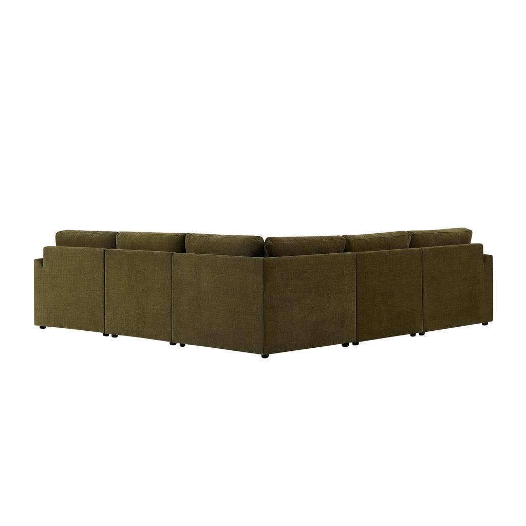 Dusklia - Miami Right Hand Corner Sofa - Chenille Olive