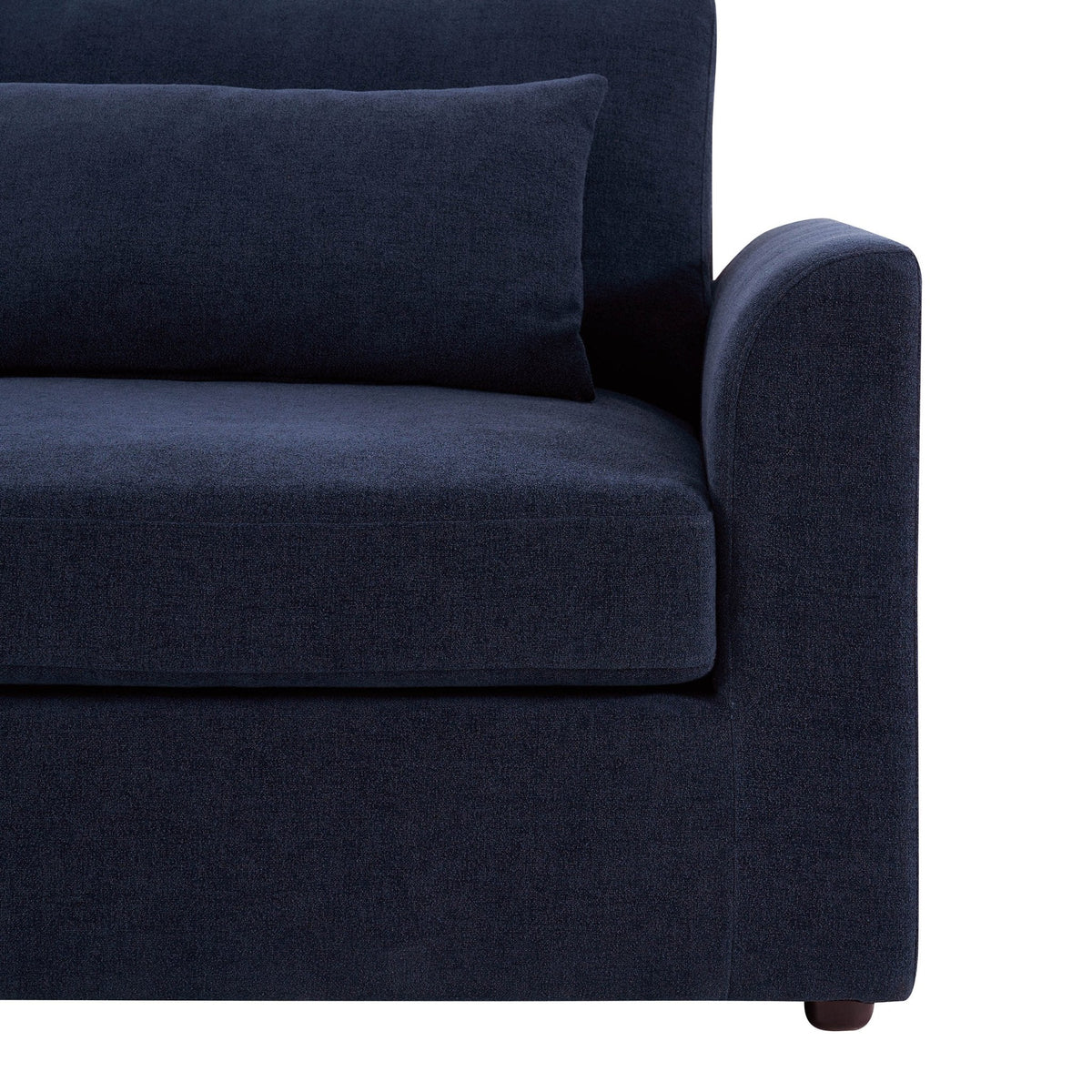 Dusklia - Miami Right Hand Large L-Shape Sofa  - Chenille Navy