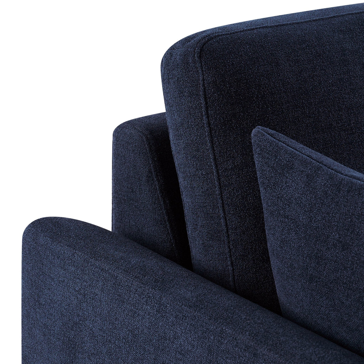 Dusklia - Miami Right Hand Large L-Shape Sofa  - Chenille Navy