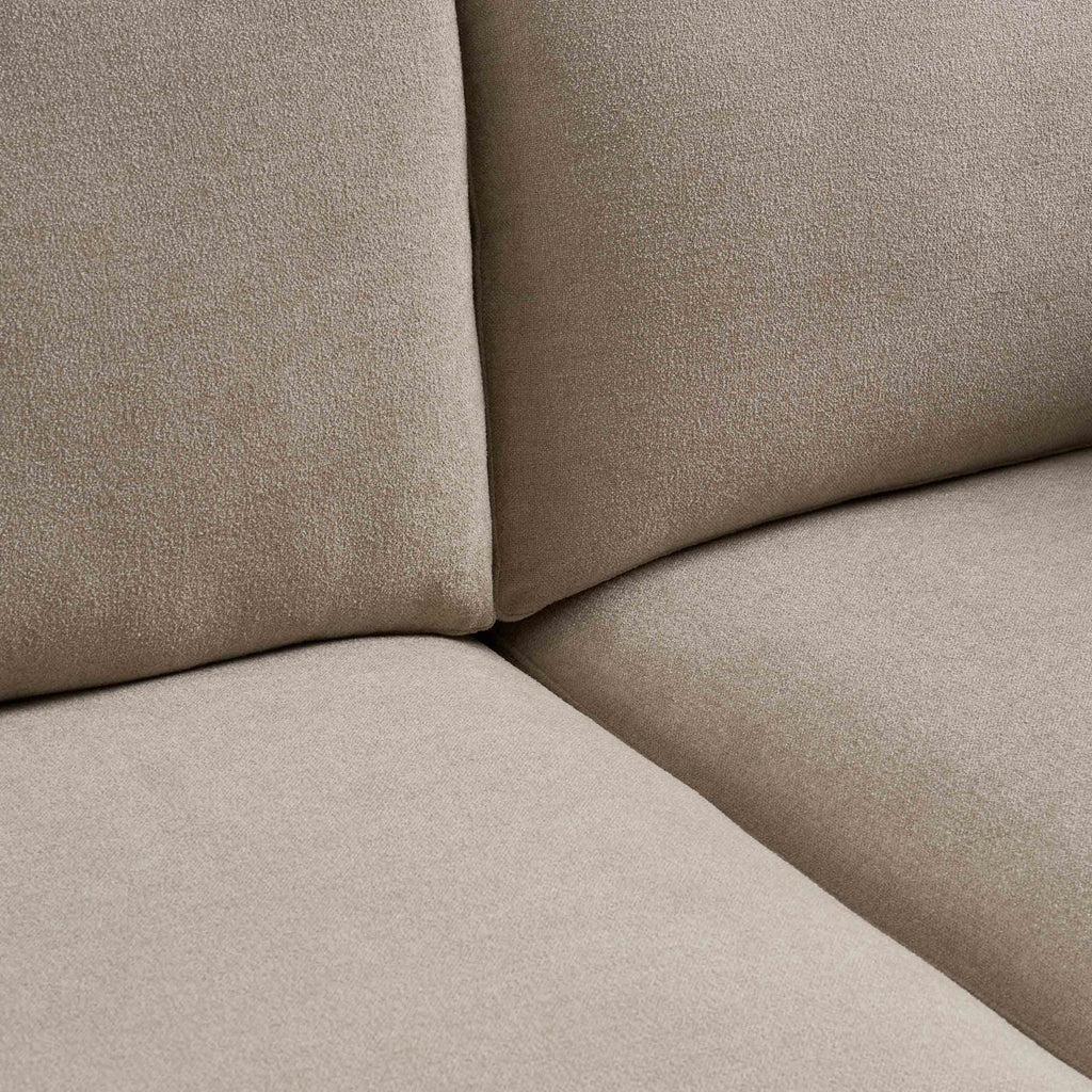 Dusklia - Miami Right Hand Large L-Shape Sofa - Chenille Oatmeal