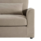 Dusklia - Miami Right Hand Large L-Shape Sofa - Chenille Oatmeal