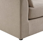 Dusklia - Miami Right Hand Large L-Shape Sofa - Chenille Oatmeal