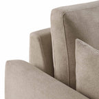 Dusklia - Miami Right Hand Large L-Shape Sofa - Chenille Oatmeal