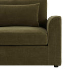 Dusklia - Miami Right Hand Large L-Shape Sofa - Chenille Olive