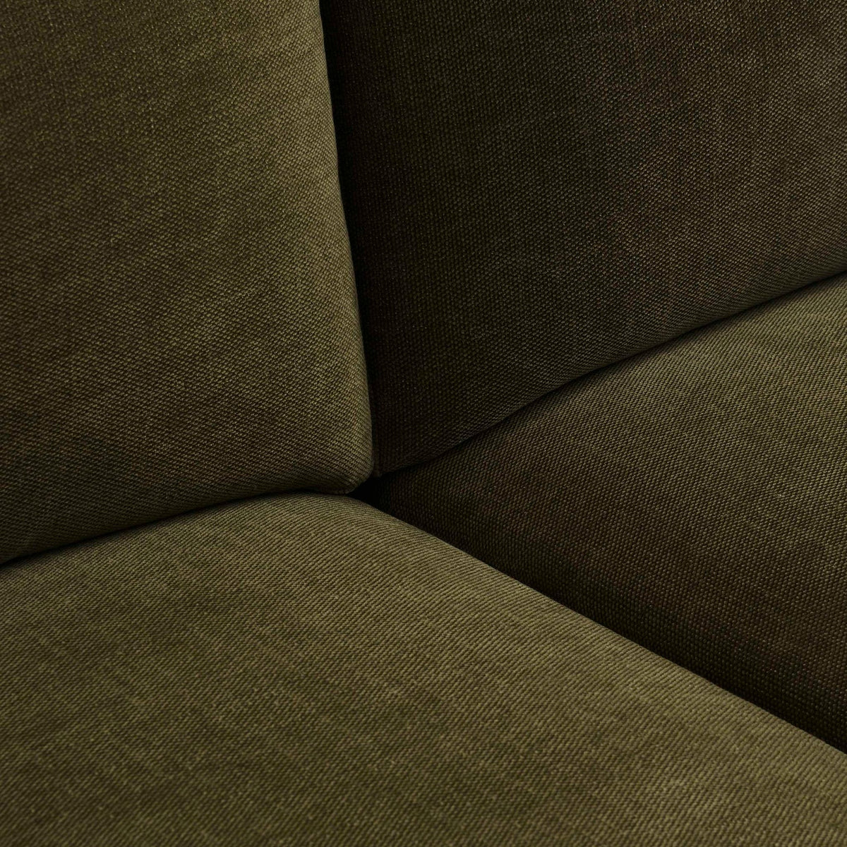 Dusklia - Miami Right Hand Large L-Shape Sofa - Chenille Olive