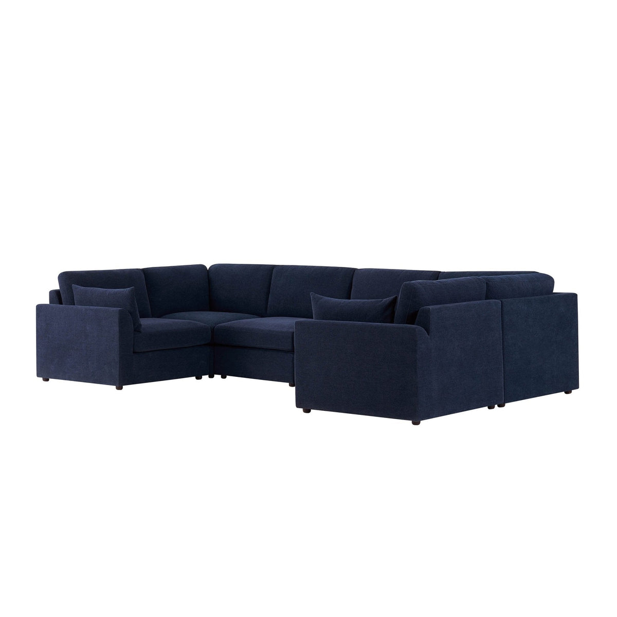 Dusklia - Miami U Shape Sofa - Chenille Navy